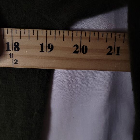 Sarah Spencer Sweater Large Green Angora Rabbit Hair Lambswool - Picture 7 of 10